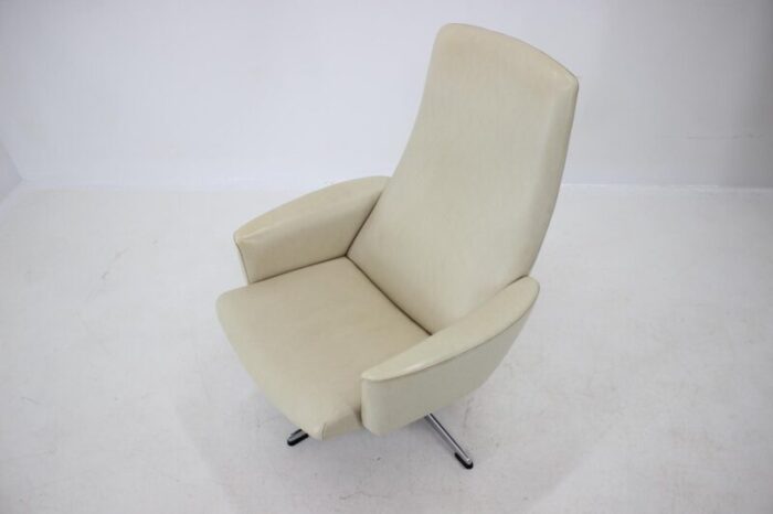 swedish beige swivel chair from asko 1970s 12