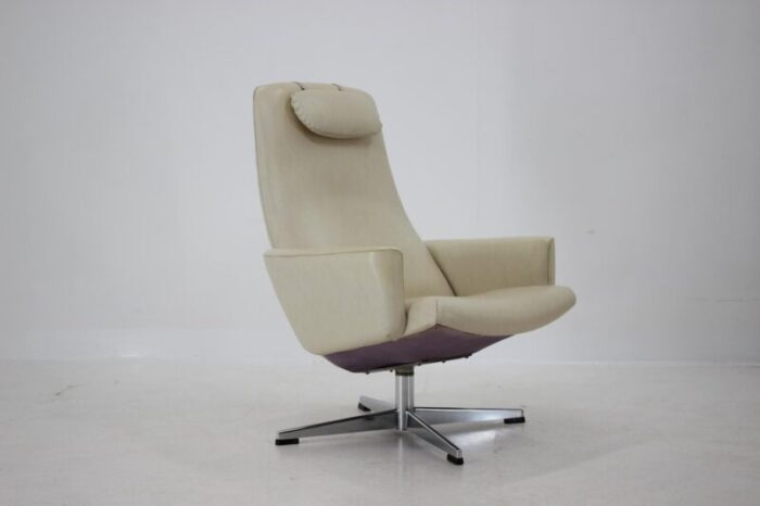 swedish beige swivel chair from asko 1970s 2