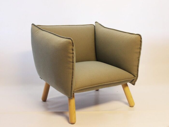 swedish fabric dormi lounge chair from ire 1990s 1