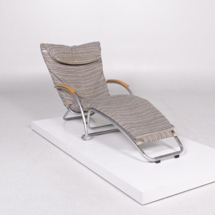 swing plus grey and colorful fabric lounger with relax function from bonaldo 3