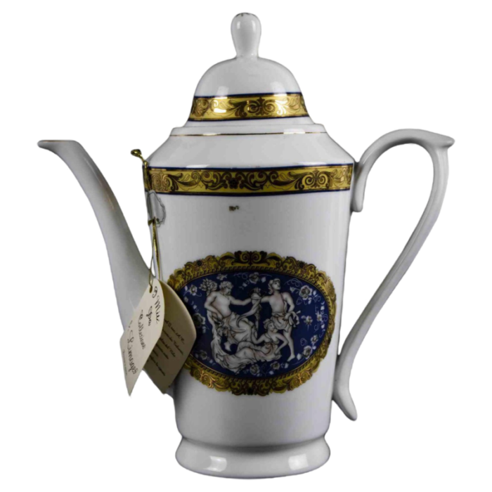 teapot in porcelain from limoges 1950s 3250