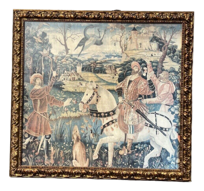 tudor hunting scene tapestry 2926