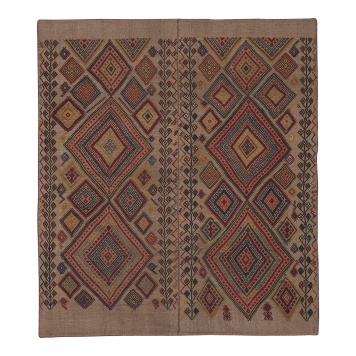 turkish jajim kilim rug 59 x 68 2887