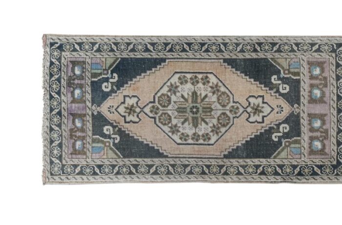 turkish oushak rug yastik accent rug with soft color 1559