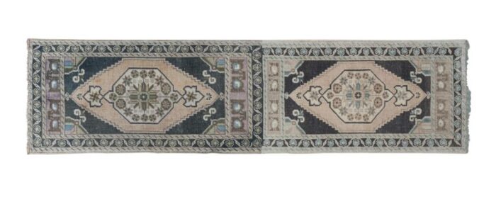 turkish oushak rug yastik accent rug with soft color 3434