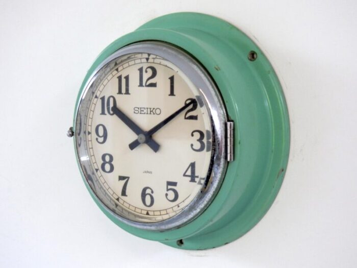 vintage 1980 maritime seiko wall clock 3883