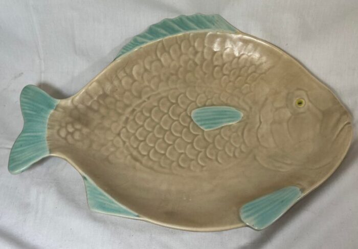 vintage 8 piece art deco shorter and sons fish plates and creamergravy boat from england circa 1930 6782