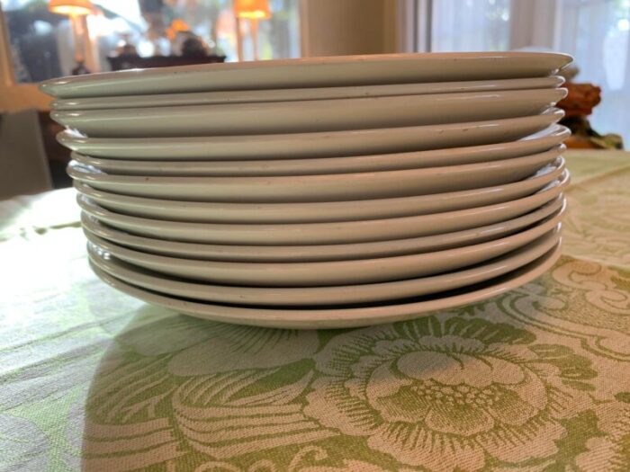 vintage adams real english ironstone farmhouse plates set of 12 5085