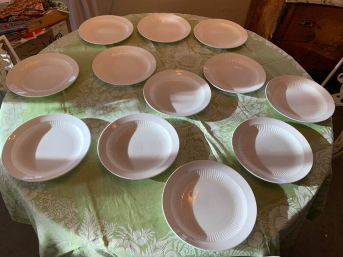 vintage adams real english ironstone farmhouse plates set of 12 5984