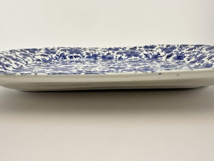 vintage arden burleigh england blue and white tray 3308