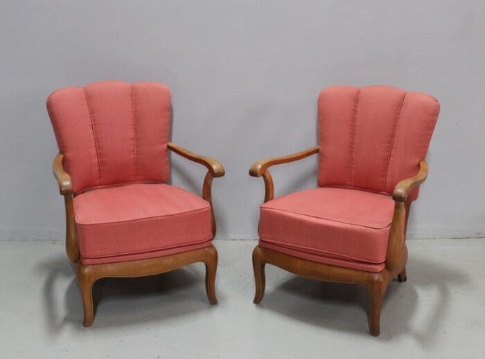 vintage armchairs 1940s set of 2 1