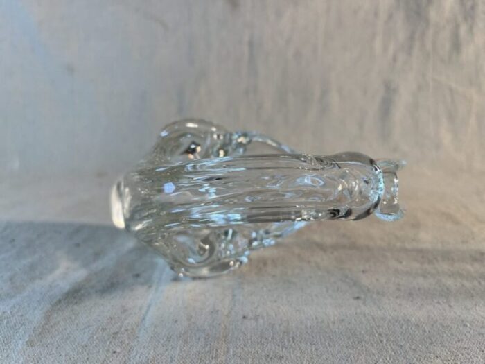 vintage art vannes style hand formed crystal object 8098