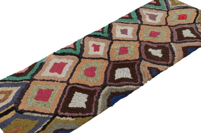 vintage azilal moroccan style runner rug with patterns from rug and kilim 4413