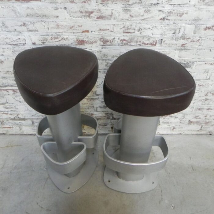 vintage bar stools 1990s set of 2 4