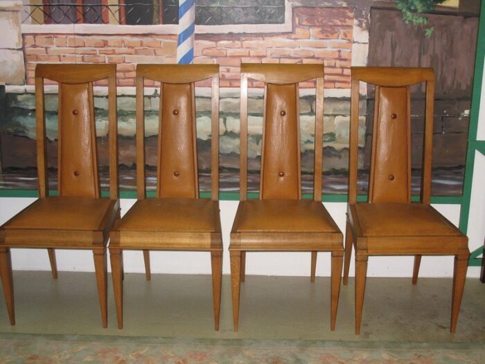 vintage beech dining chairs set of 4 4