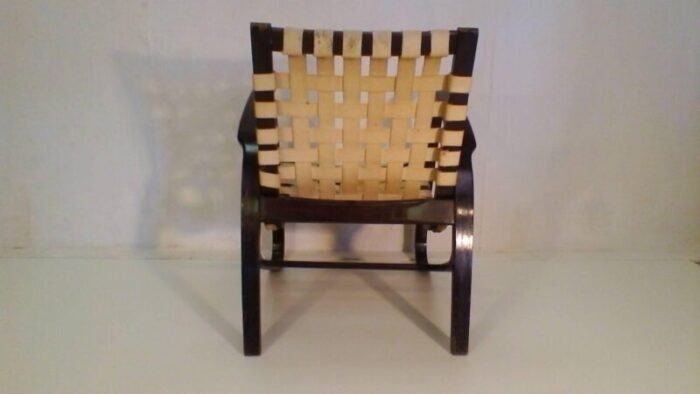 vintage beechwood lounge chair by jan vanek 1930s 6