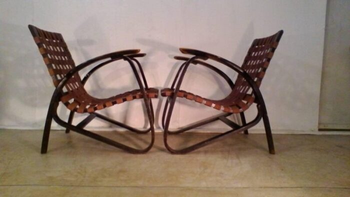 vintage bent beechwood armchairs by jan vanek 1930s set of 2 4