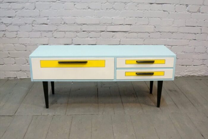 vintage blue dresser 1970s 6