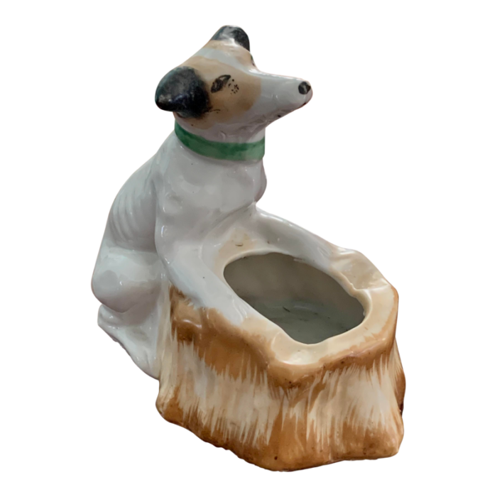 vintage ceramic dog ashtray 2483