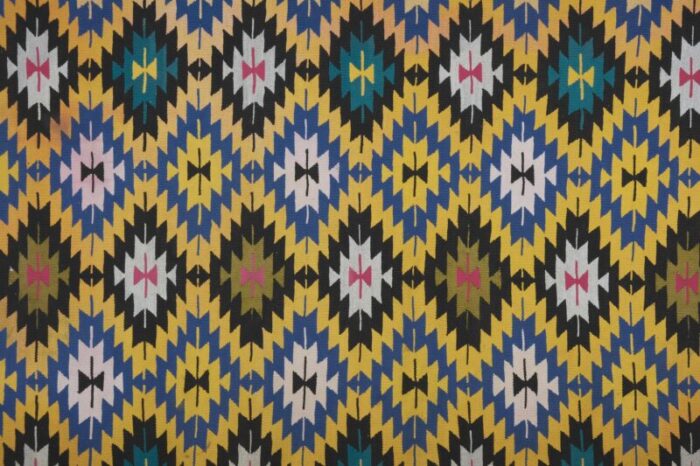 vintage diamond pattern turkish kilim rug 9232