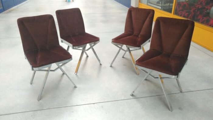 vintage dining chairs 1970s set of 4 2 1