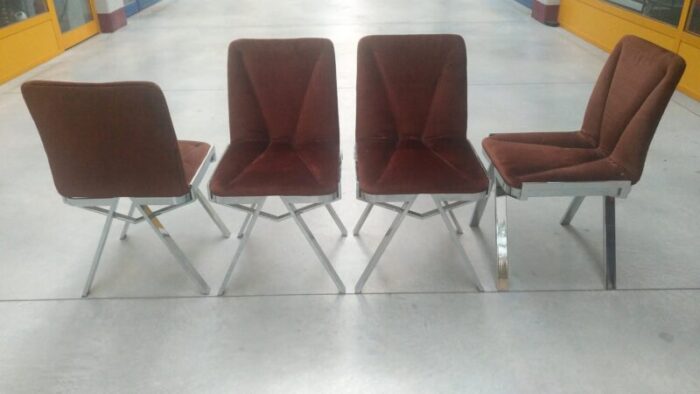 vintage dining chairs 1970s set of 4 4 1