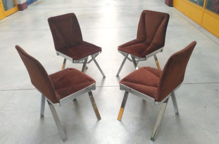 vintage dining chairs 1970s set of 4 5 1