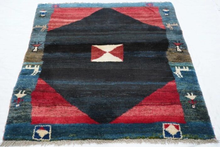 vintage gabbeh rug 38 x 410 0355