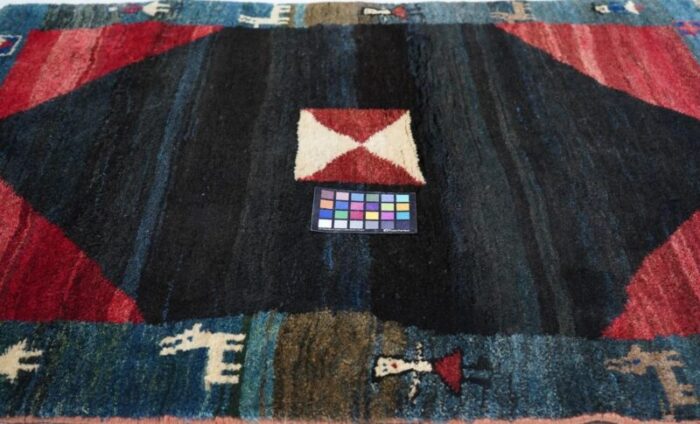 vintage gabbeh rug 38 x 410 0363