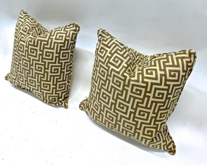 vintage greek key style geometric pillows pr 6391