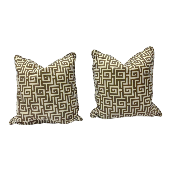 vintage greek key style geometric pillows pr 6633