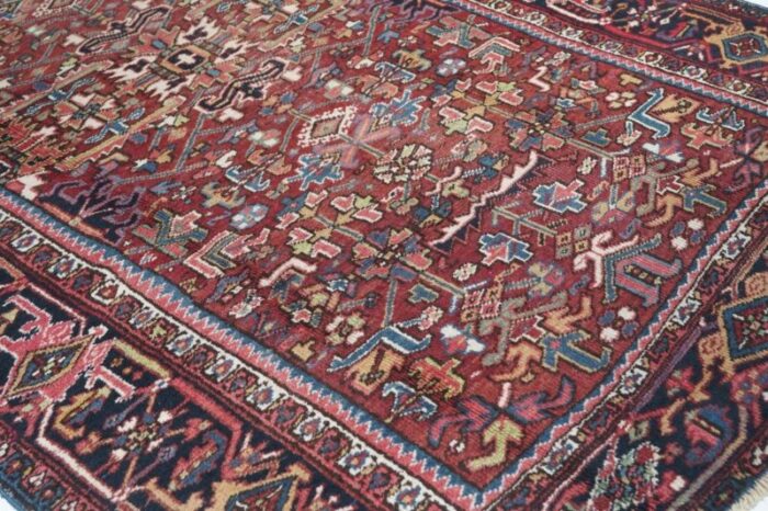 vintage heriz rug 73 x 109 0456