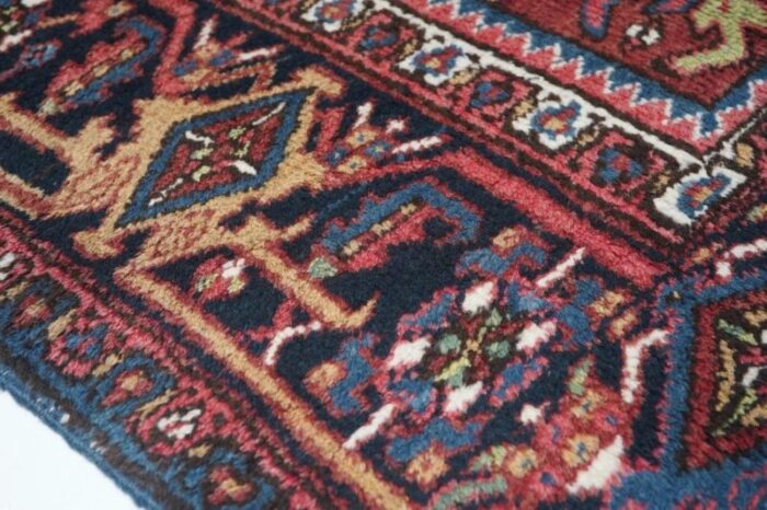 vintage heriz rug 73 x 109 2907