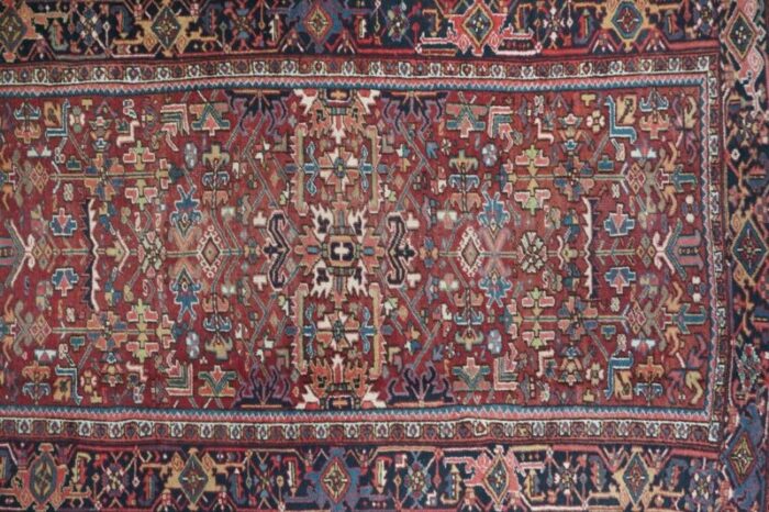 vintage heriz rug 73 x 109 4458