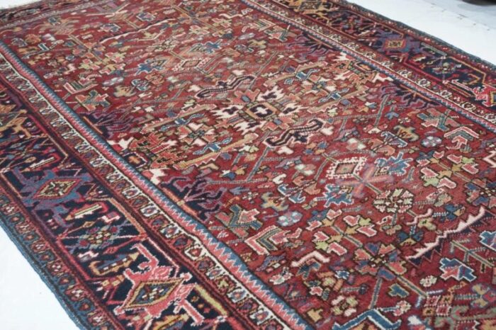 vintage heriz rug 73 x 109 6156