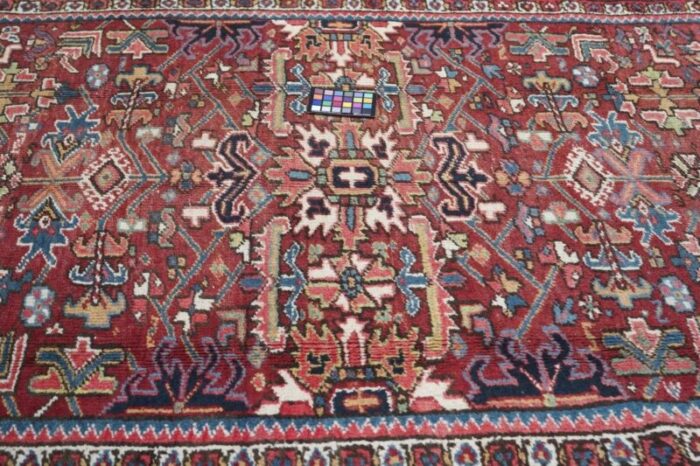 vintage heriz rug 73 x 109 8397