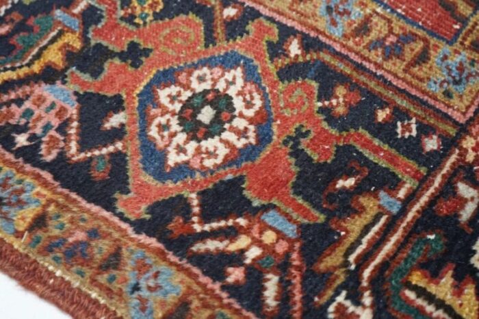 vintage heriz rug 74 x 108 0229