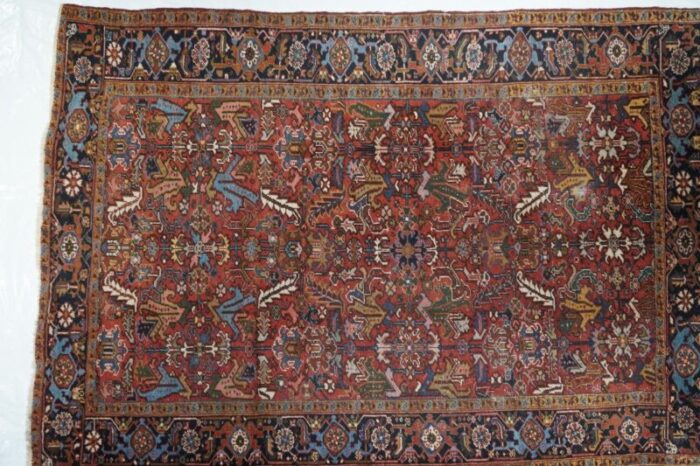 vintage heriz rug 74 x 108 3614