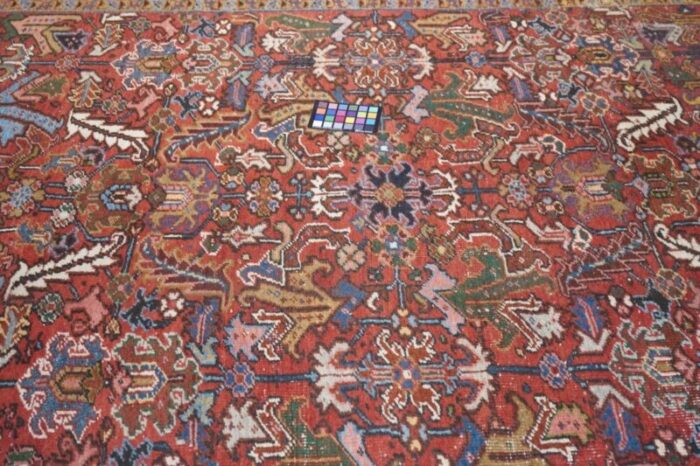 vintage heriz rug 74 x 108 4083