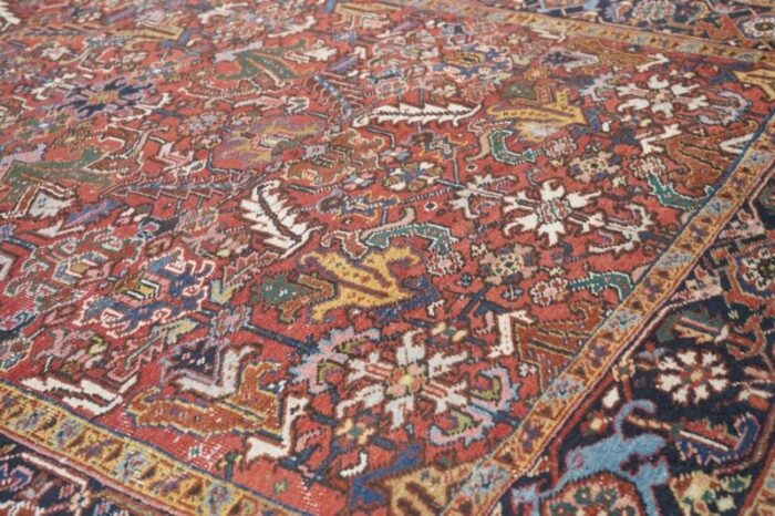 vintage heriz rug 74 x 108 8817