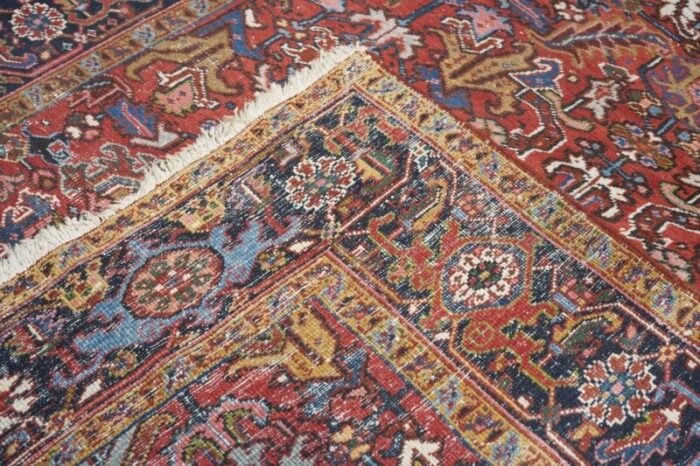 vintage heriz rug 74 x 108 9470