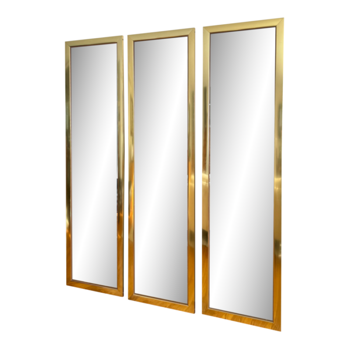 vintage hollywood regency style full length floor or wall mirrors set of three 2013