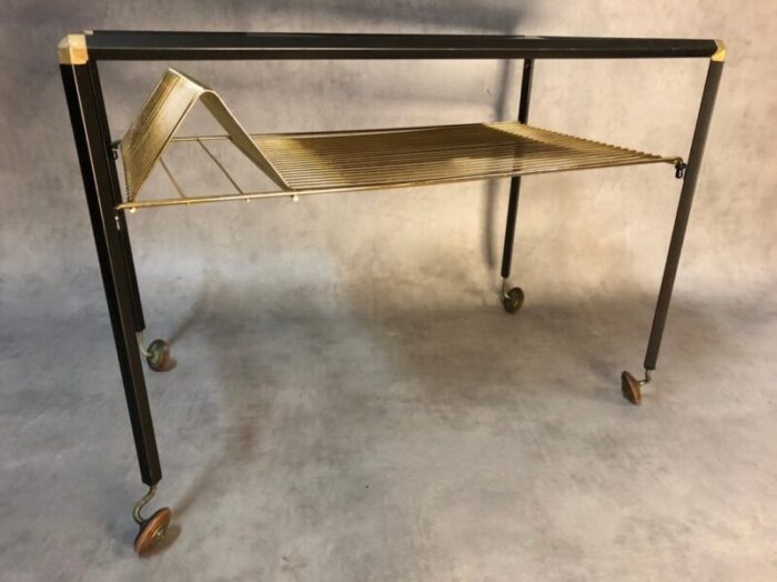 vintage industrial iron trolley 1950s 1