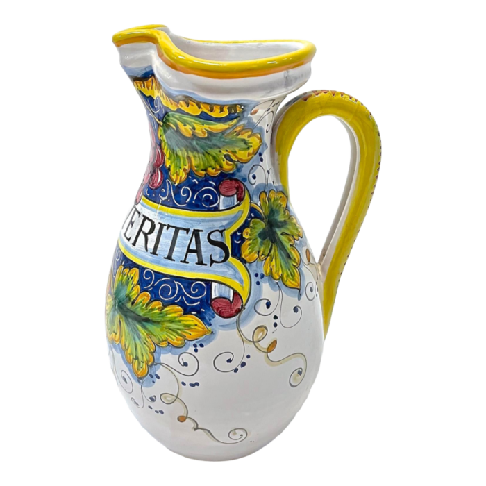 vintage italian deruta wine pitcher 3561