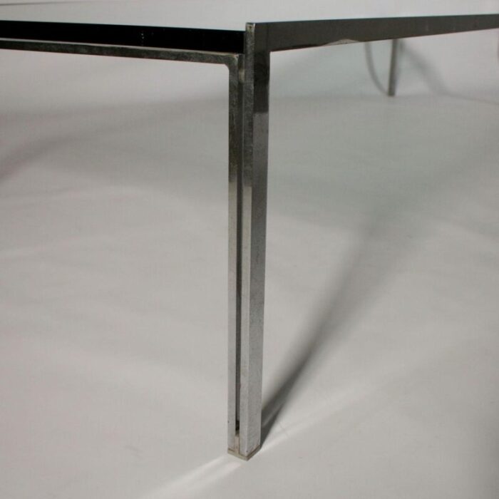 vintage italian metal and glass coffee table 9