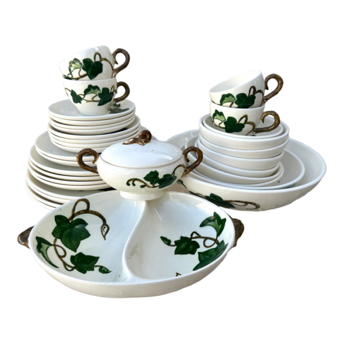 vintage ivy print dinnerware set of 33 1503