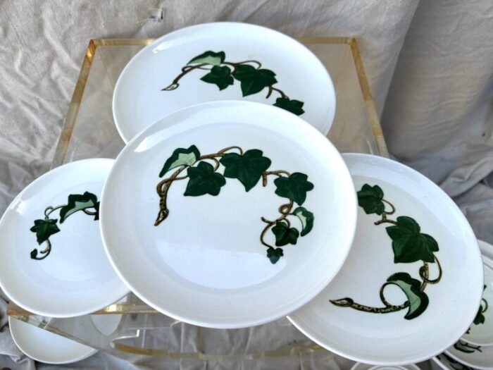 vintage ivy print dinnerware set of 33 5436