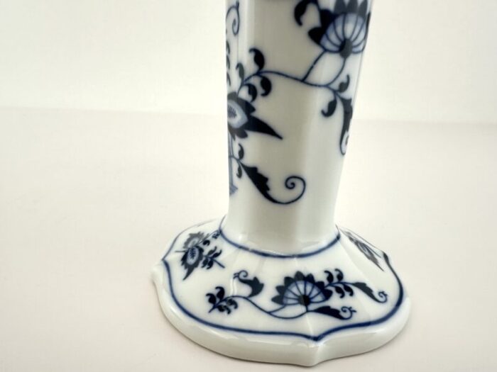 vintage japan danube blue and white bud vase 1573