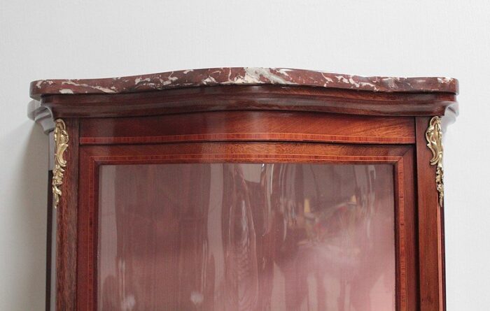 vintage louis xv style rosewood cabinet 7