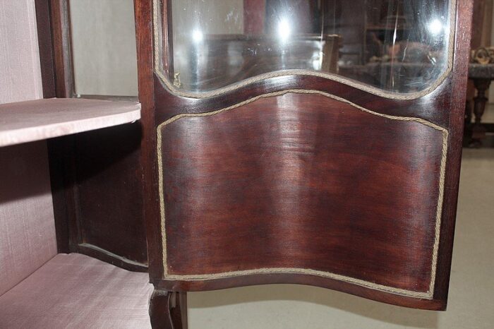 vintage louis xv style rosewood cabinet 8